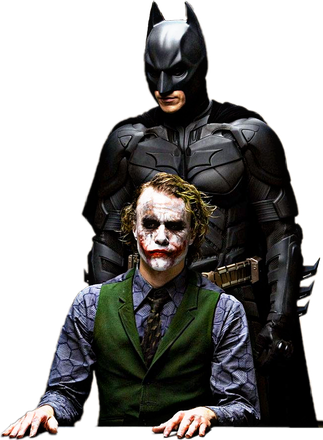 Joker Dark Knight Png Transparent (black)