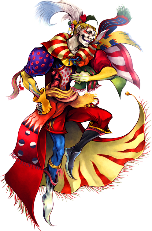 Joker Kefka Palazzo Png File (maroon, black)