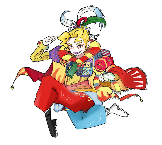 Joker Kefka Palazzo Png Transparent Image (white, red, black, silver)