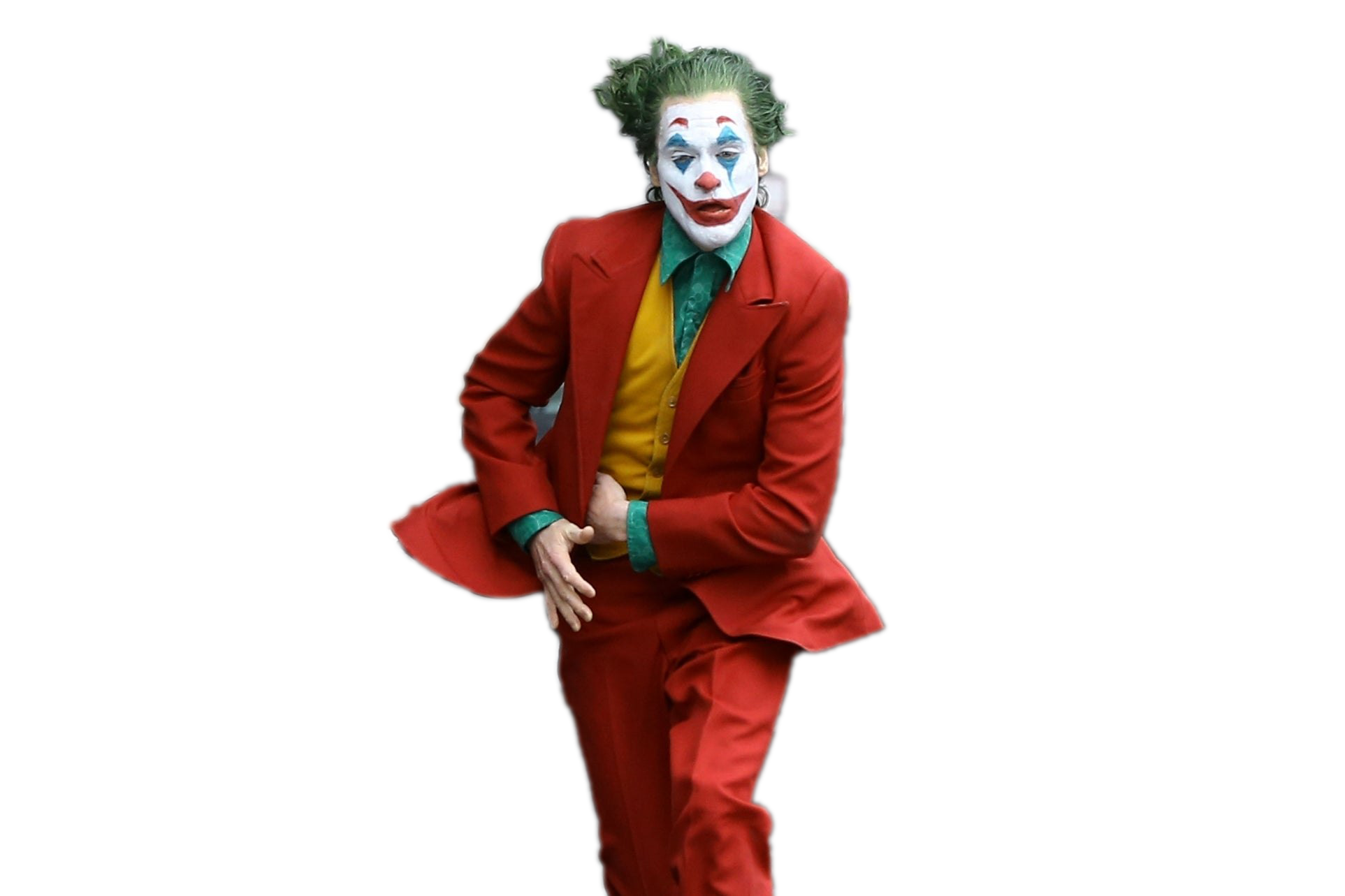 Joker Movie Png File (maroon, white)