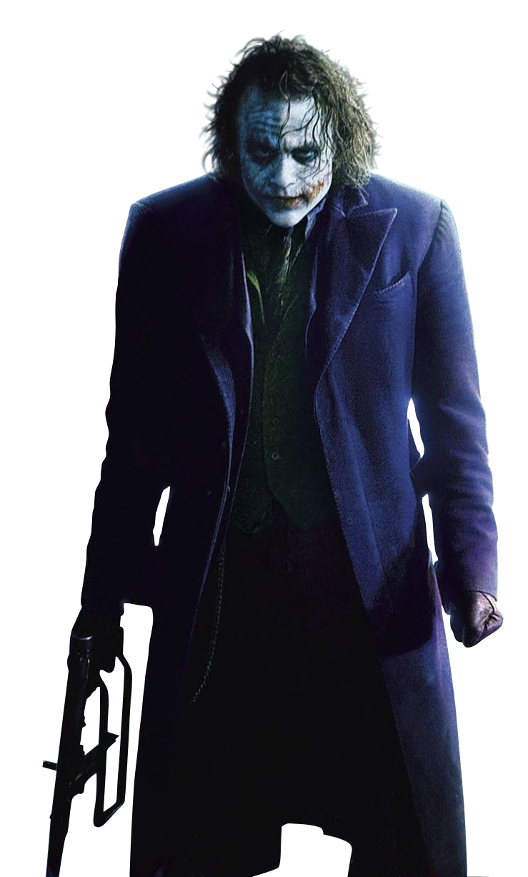 Joker Movie Png Image File (black, white)