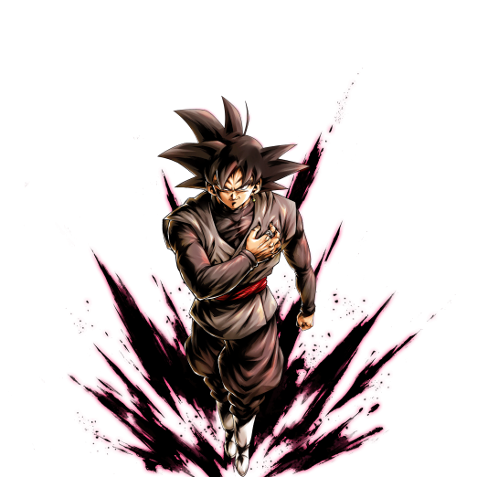 Goku Black Zamasu Transparent Background (black, white)