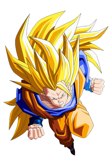 Goku Png Image (orange, chocolate, white, black, pink)