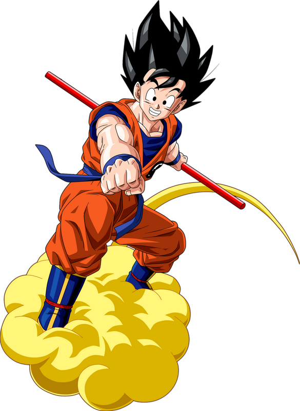 Goku Png Photo (black, beige, pink, orange)