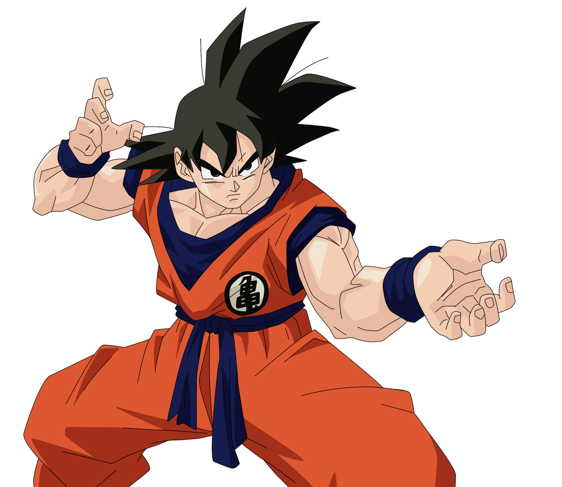 Goku Png Transparent Picture (black, maroon, chocolate, pink)