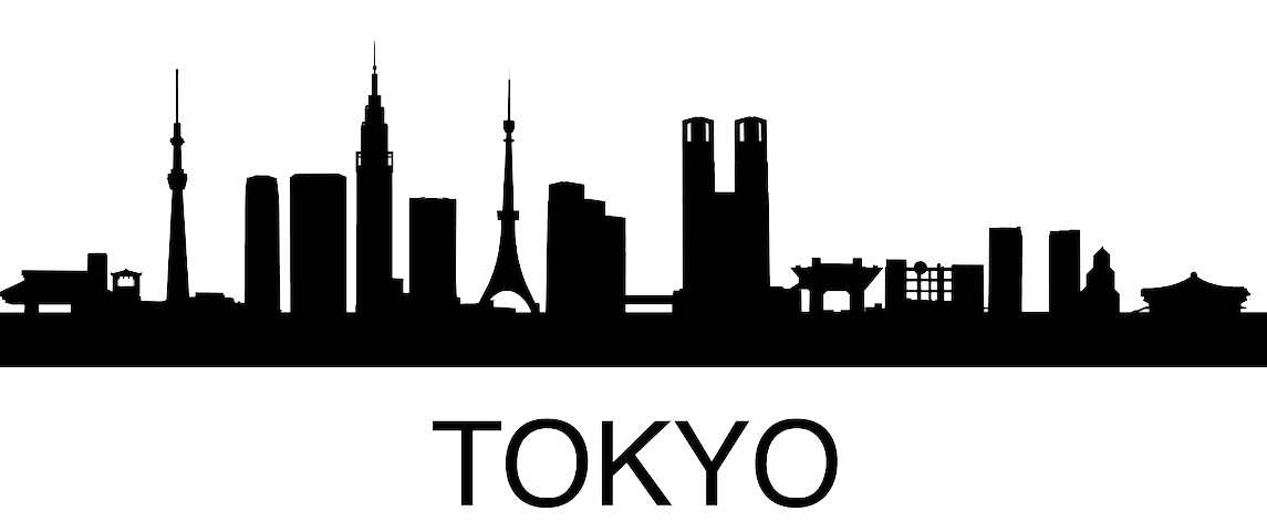 Tokyo Png Pic (black, gray, lavender, white)