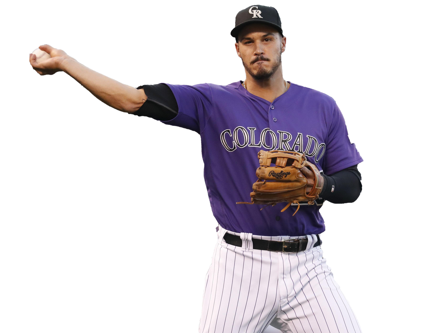 Nolan Arenado Png Image (lavender, black)