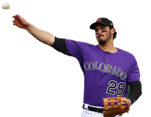 Nolan Arenado Png Isolated Hd (white, gray, indigo, black)