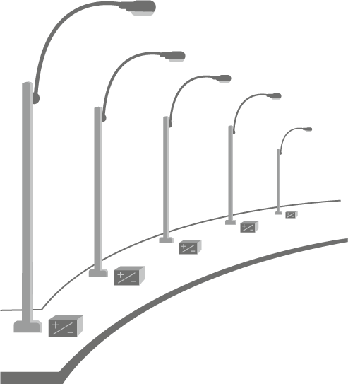 Solar Street Light Png Pic (silver, lavender, white, gray)