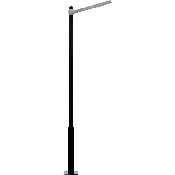 Solar Street Light Png Transparent Image (black, white)