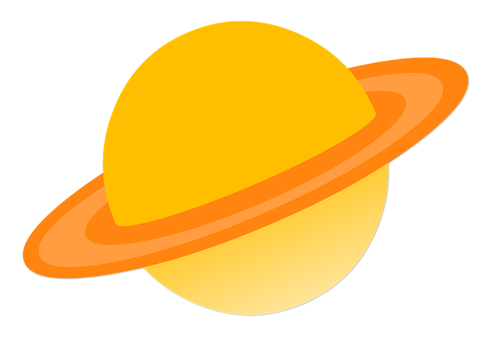 Solar System Planet Png Free Image (gold, black, salmon, orange)