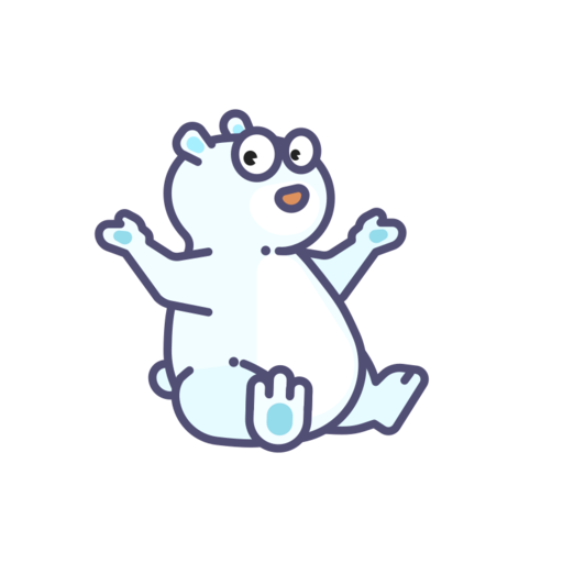 Polar Bear Free Png Icon Download (white, lavender, black)