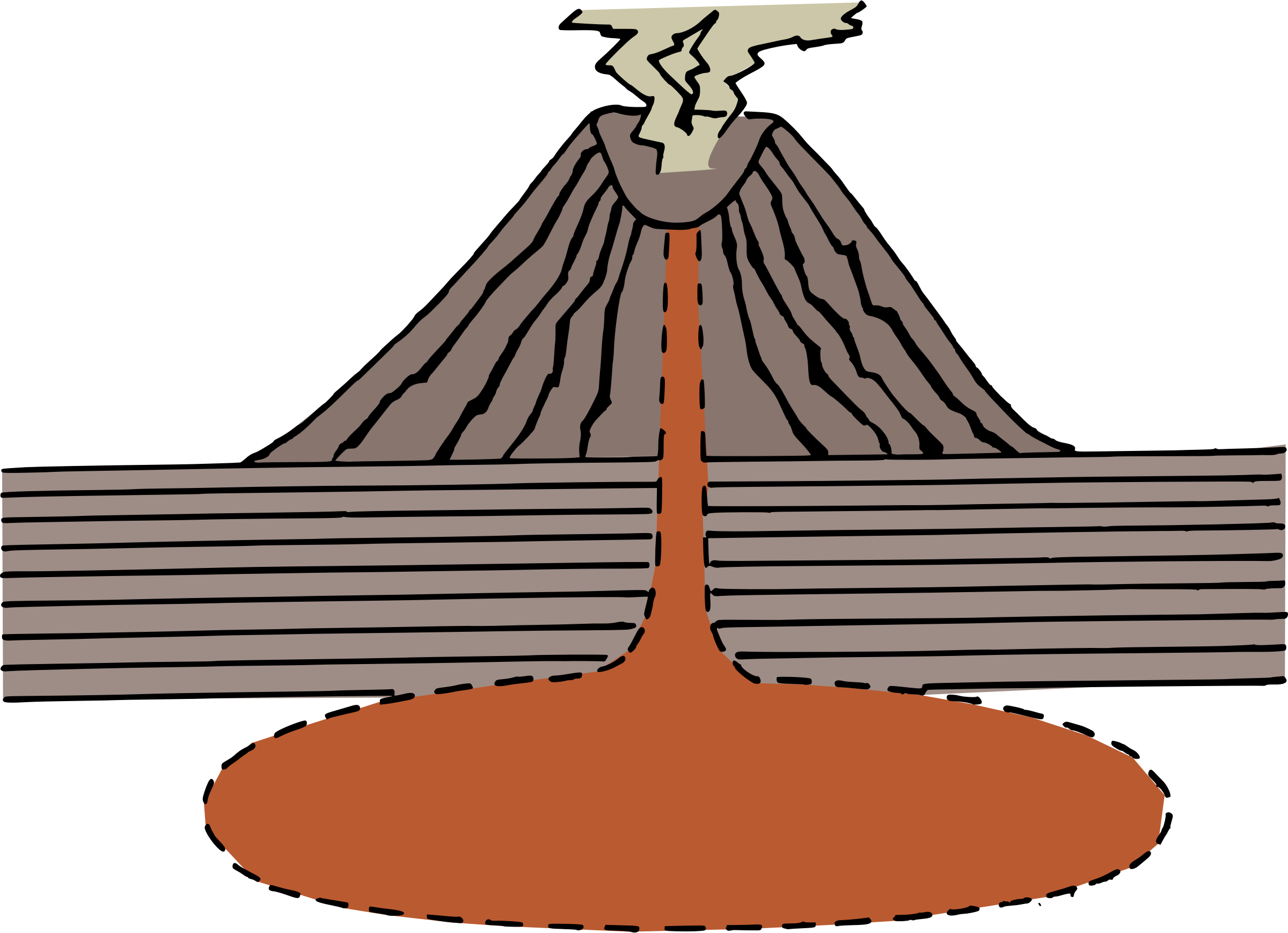 Volcano Transparent Png (black, gray, chocolate)