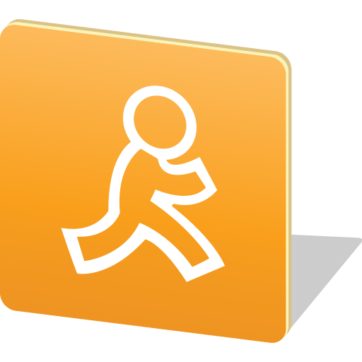 Aolchatsocialmedialogo Free Png Icon Download (orange, black, white)