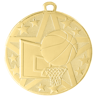 Gold Basketball Medal Transparent Png (black, silver, pink)