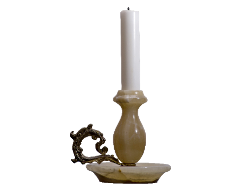 Gold Christmas Candle Png File (black, gray, lavender)