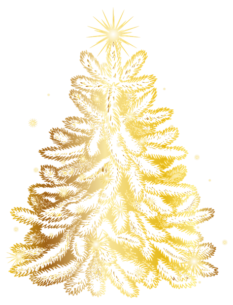 Gold Christmas Transparent (black, pink)