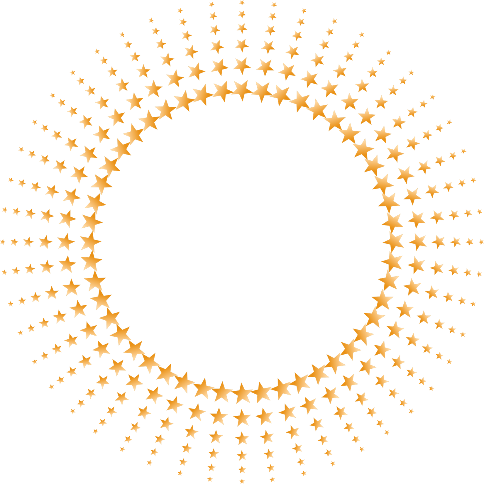 Gold Circle Transparent (black)