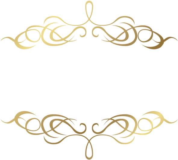 Gold Decoration Png Photo (black)