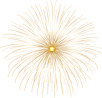 Gold Fireworks Png Photos (black)