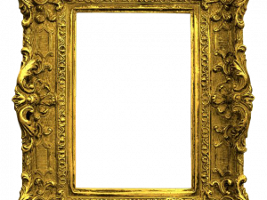 Gold Frame Free Download Png 300X225 (black, olive)