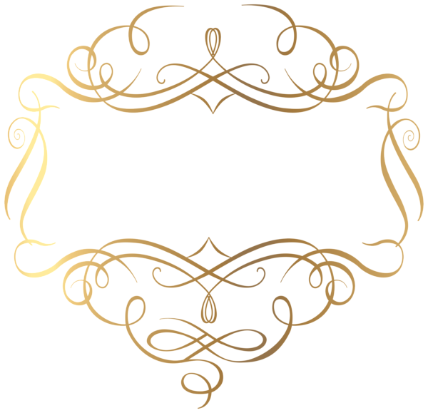 Gold Garland Png Transparent Image (black)