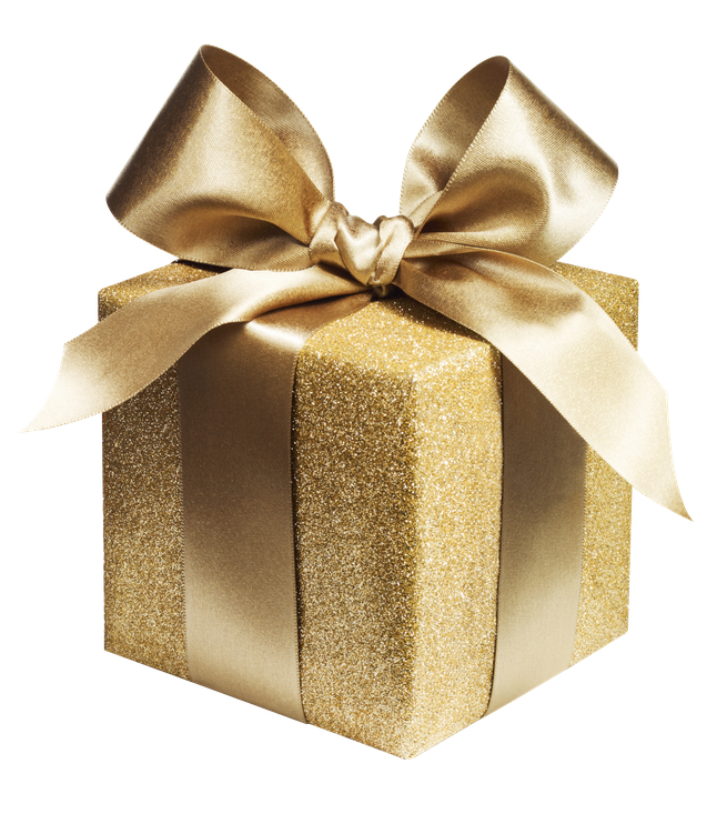 Gold Gift Png Transparent Image (black, maroon, gray, beige)