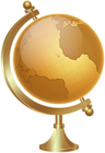 Gold Globe Png Image (black, chocolate)