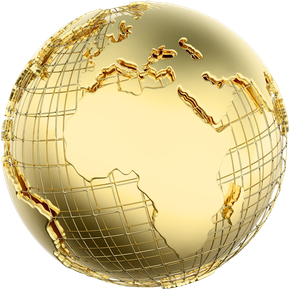 Gold Globe Png Picture (black, beige)