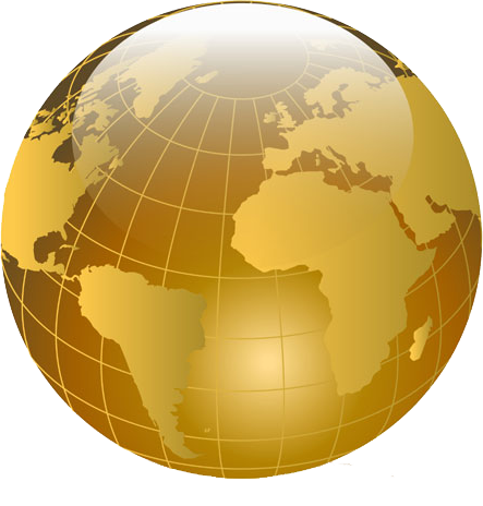 Gold Globe Png (chocolate, orange, white)