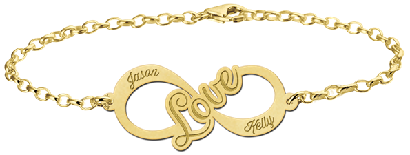 Gold Infinity Png File (black, salmon)