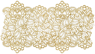 Gold Lace Png Image (white, silver)