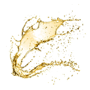 Gold Liquid Splash Png Transparent (white, black)