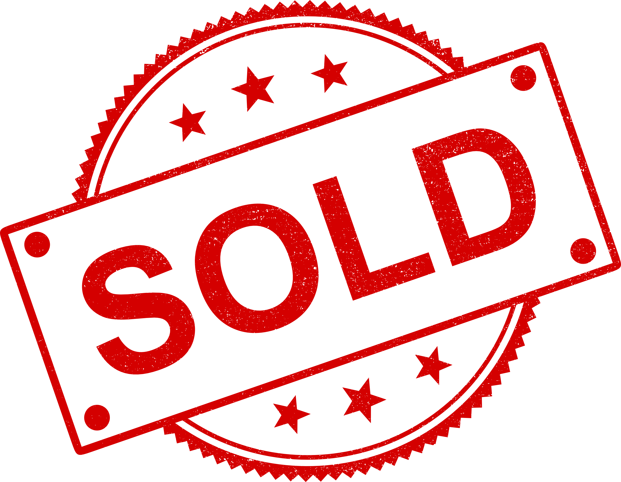 Sold Png Transparent (red, white)