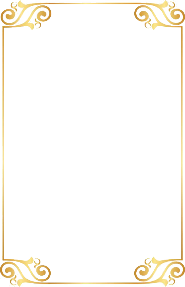 Gold Pattern Frame Png Image (white, beige)