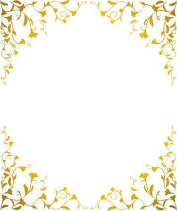 Gold Pattern Frame Png Photos (black)