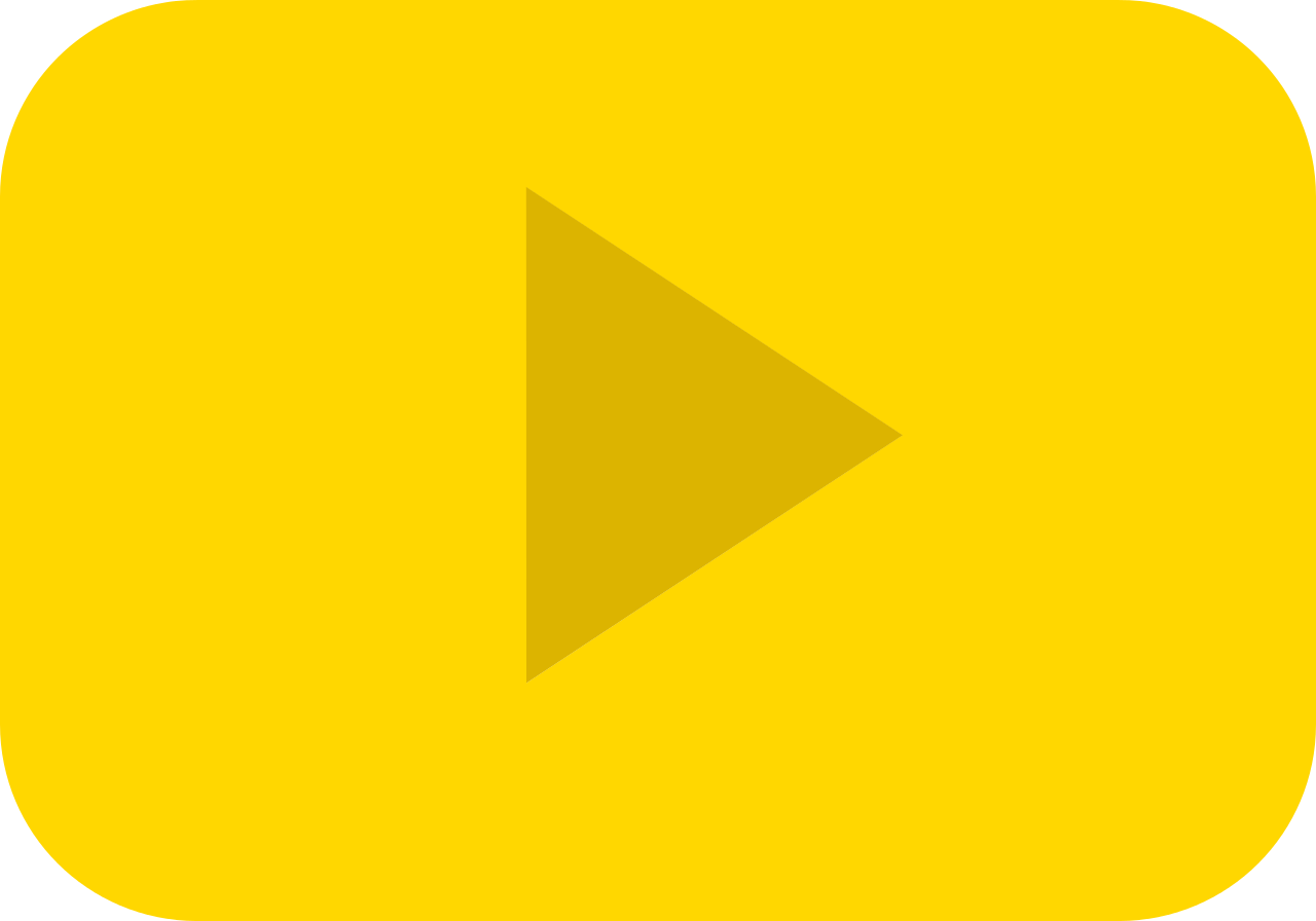 Gold Play Button Png File (gold, black, orange)