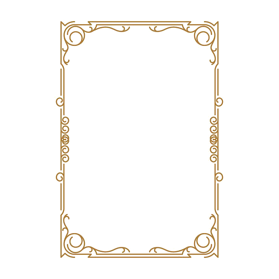 Gold Retro Decorative Frame Png Hd (beige, pink, silver, white)