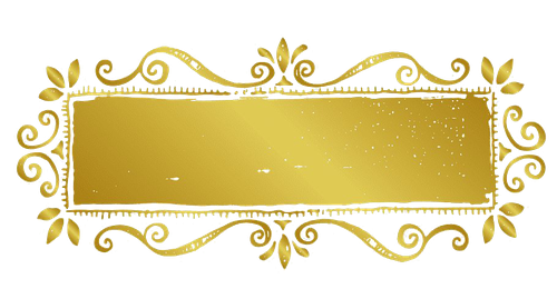 Gold Retro Decorative Frame Png Transparent Picture (salmon, black, chocolate, orange)