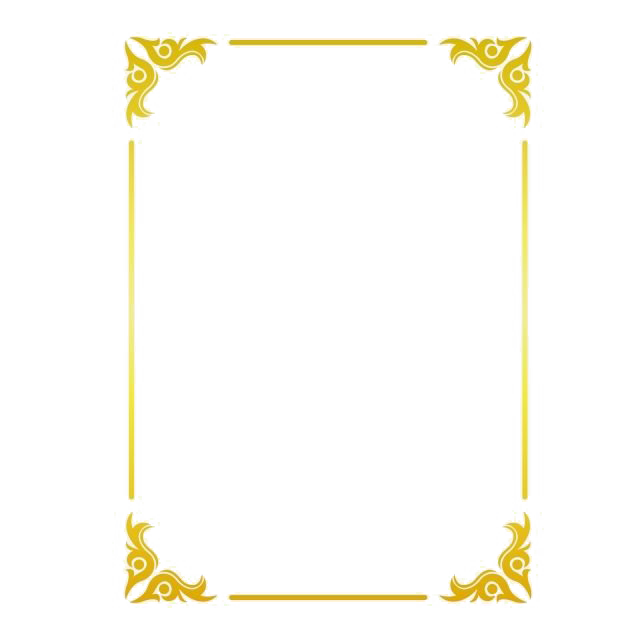 Gold Square Frame Png Image (beige, salmon, white)