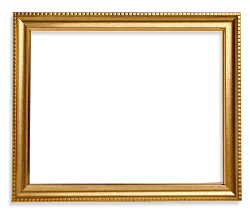 Gold Square Frame Png Photo (black)