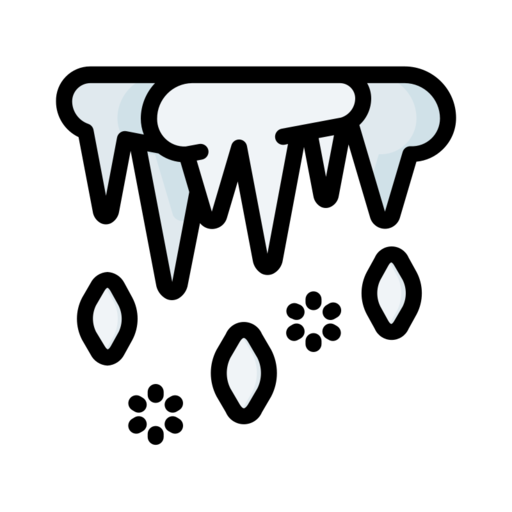 Cold Cool Icicles Weather Winter Free Png Icon (silver, white, lavender, black)