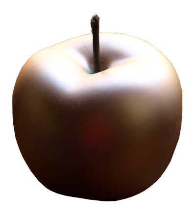 Golden Apple Transparent Png (black, white)