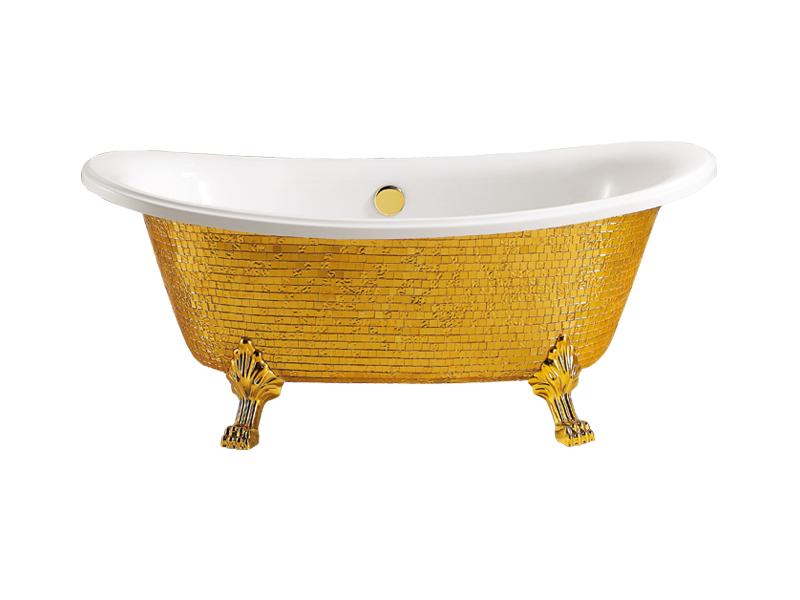 Golden Bathtub Transparent Png (lavender, silver, pink, gray, white)