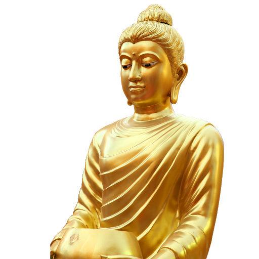 Golden Buddha Statue Png Transparent Image (olive, silver, pink, beige, black)