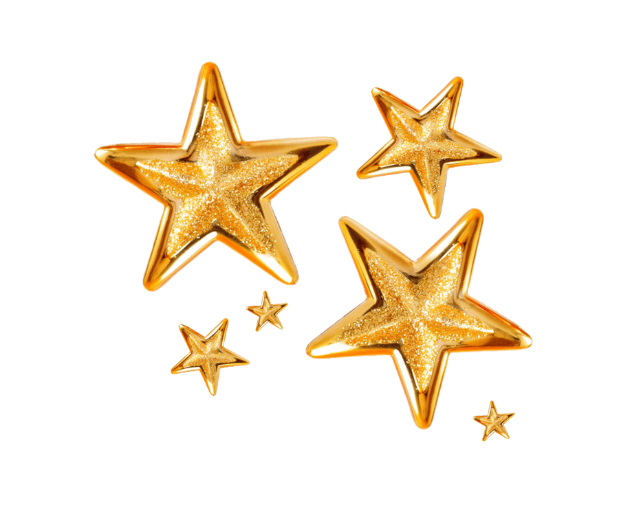 Golden Christmas Star Png (gray)