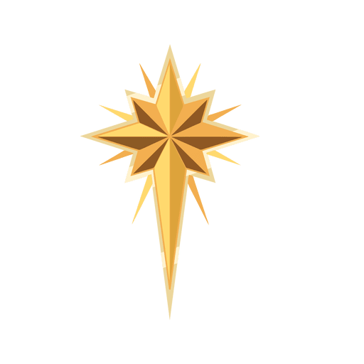 Golden Christmas Star Transparent (chocolate, salmon, gray)