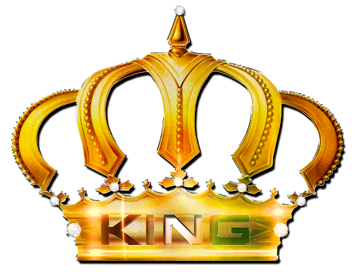 Golden Crown King Transparent Png (white, black)