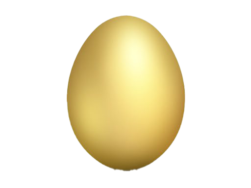 Golden Easter Egg Png Clipart (salmon, white)