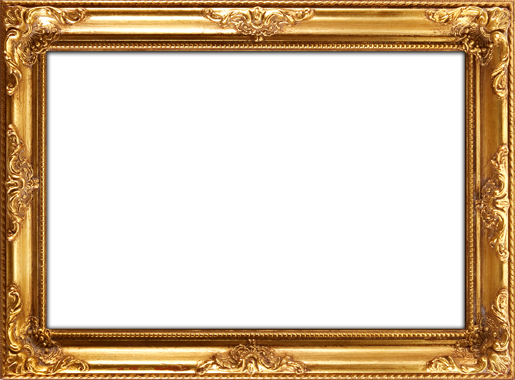 Golden Frame Png Free Image (black)